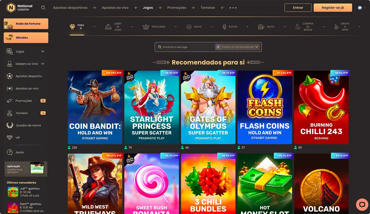 National Casino Plataforma de jogos